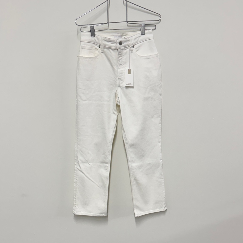 Good American Off-White Denim Jeans